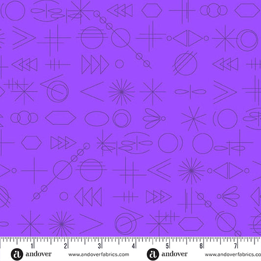Color Camp Bloom GameDay Pansy by Alison Glass for Andover A-10430-P