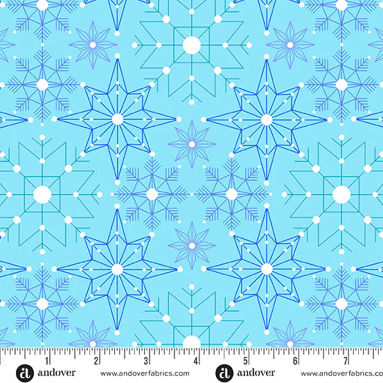 CHRISTMAS SALE: Century Prints - Deco Frost CS-1113-LB Aurora Crystalize by Giucy Giuce