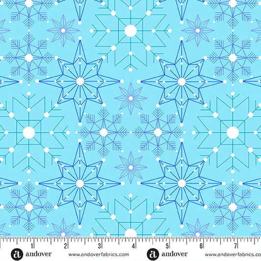 CHRISTMAS SALE: Century Prints - Deco Frost CS-1113-LB Aurora Crystalize by Giucy Giuce