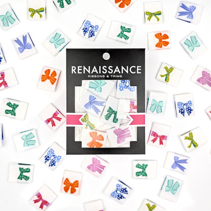 Renaissance Ribbon Labels Tied Up - Woven Label Pack