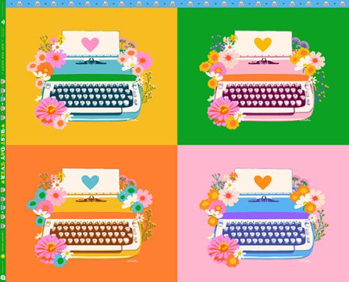 Ruby Star Society - Best Day Ever Best Day Ever Typewriter Panel Multi RS0102 11 by Melody Miller