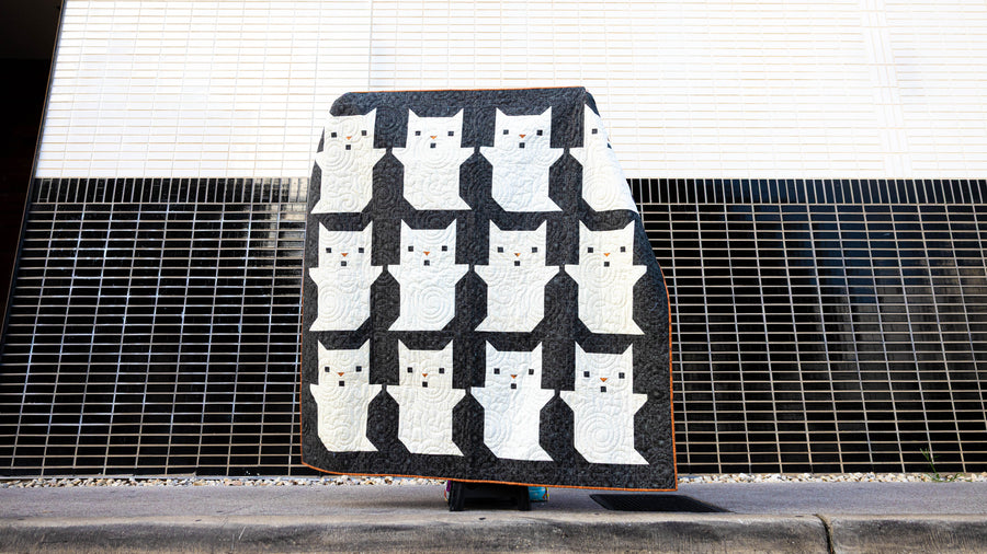 Ghostie Kitties Quilt Kit