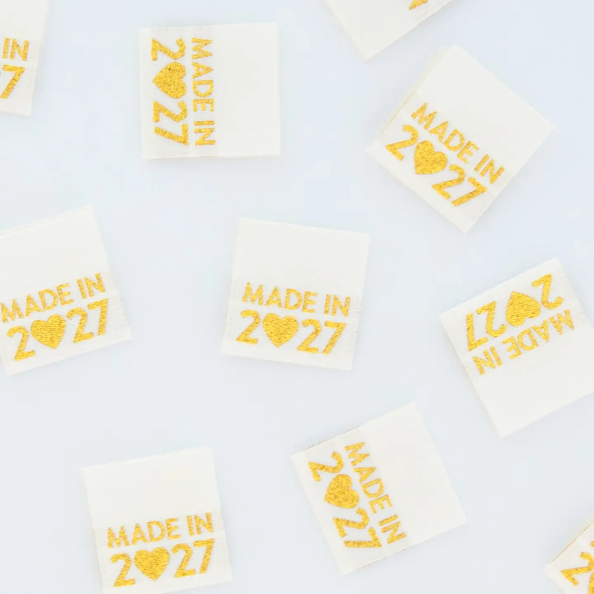 Made in 2027 Gold Sew In Labels by Sarah Hearts