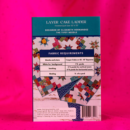 Layer Cake Ladder Quilt Paper Pattern by The Tipsy Needle
