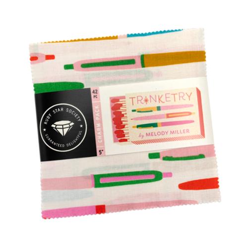 Trinketry Charm Pack RS0109PP Precut by Melody Miller for Ruby Star Society