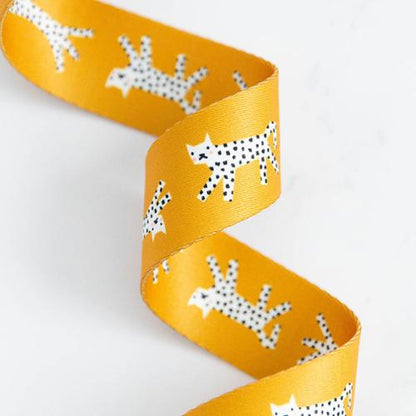 1.5" Snow Leopards Webbing by Rashida Coleman Hale for Stitch Supply