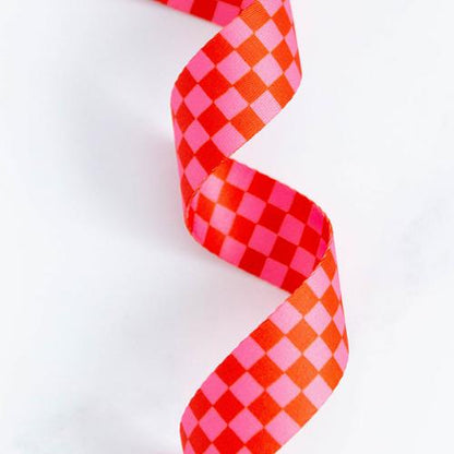 1.5" Checker Strawberry Webbing by Alexia Abegg for Stitch Supply