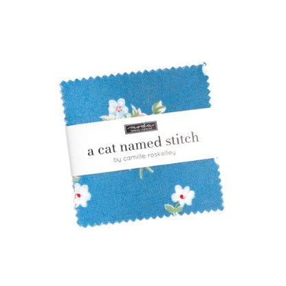 Cat Named Stitch Mini Charm 55340MC Precut by Camille Roskelley for Moda