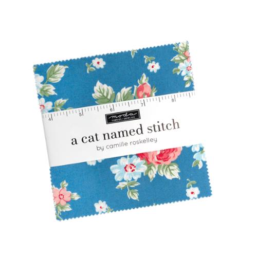 Cat Named Stitch Charm Pack 55340PP Precut by Camille Roskelley for Moda