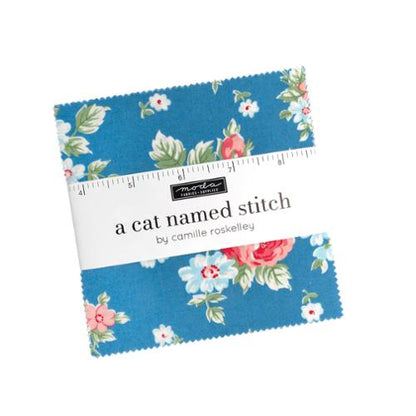 Cat Named Stitch Charm Pack 55340PP Precut by Camille Roskelley for Moda