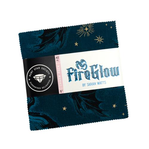 PREORDER: Fireglow Charm Pack RS2131PP Precut by Sarah Watts