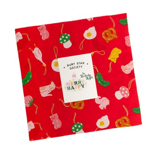 PREORDER: Merry Happy Layer Cake RS3097LC Precut by Kimberly Kight
