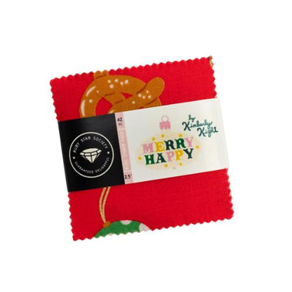 Merry Happy MINI Charm RS3097MC Precut by Kimberly Kight