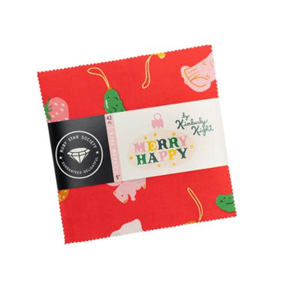 Merry Happy Charm Pack RS3097PP Precut by Kimberly Kight