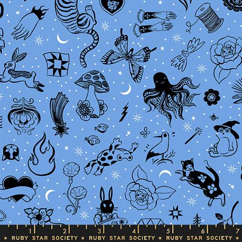 PREORDER: Ink Shop Lindley Blue RS2145 13 by Sarah Watts for Ruby Star Society