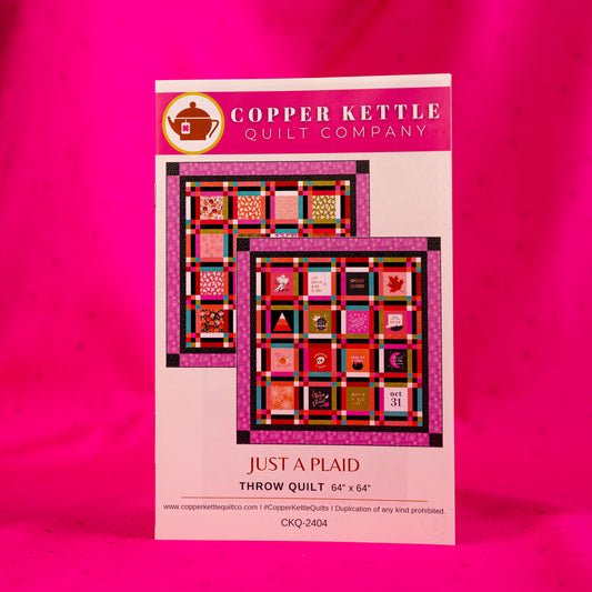 Just A Plaid Paper Pattern by Copper Kettle Quilt Co