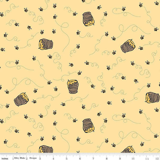 Winnie the Pooh Bees Sunshine - by Echo Park Paper Co. for Riley Blake