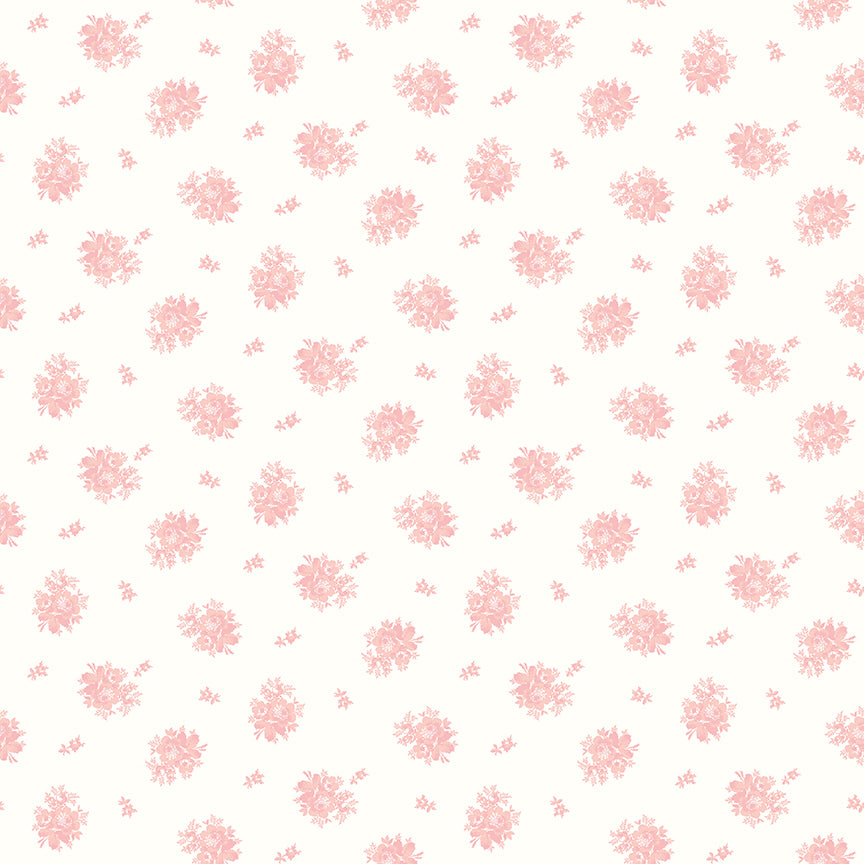Rosewater Cottage Pensham Bouquets by Laura Ashley for Riley Blake C18818-PINK