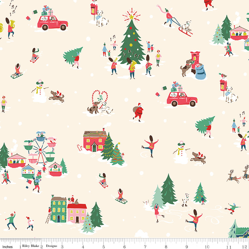 Make Merry Main by Cath Kidston for Riley Blake C19590-Ivory
