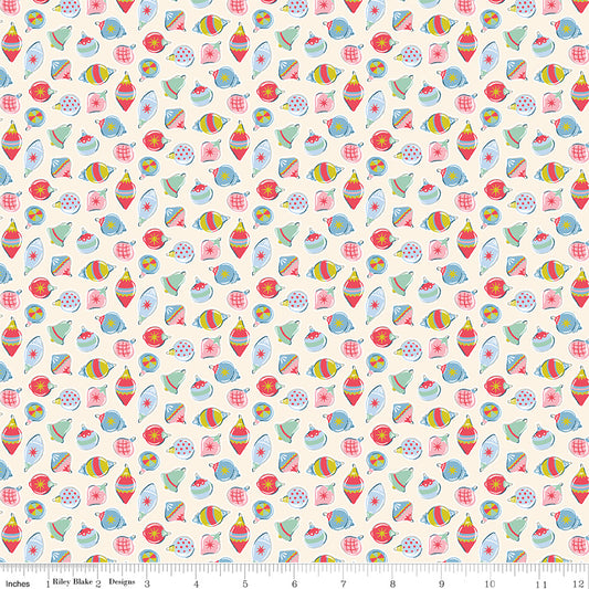 Make Merry Ornaments by Cath Kidston for Riley Blake C19592-Ivory