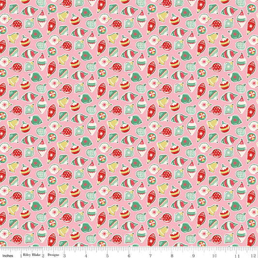 Make Merry Ornaments by Cath Kidston for Riley Blake C19592-Pink