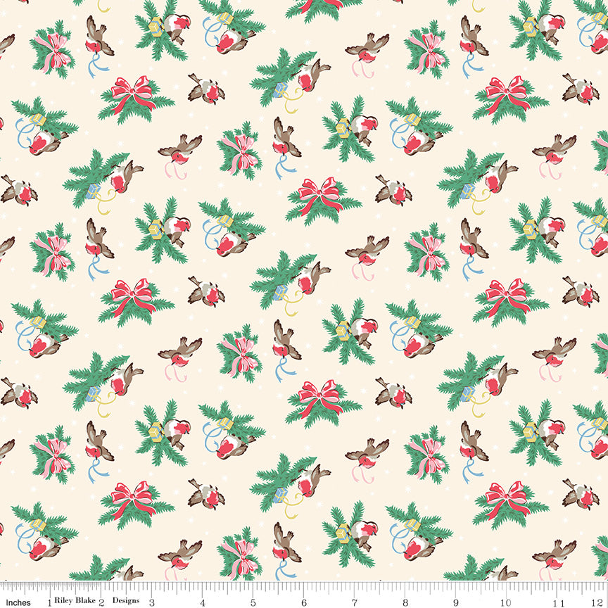 Make Merry Birds by Cath Kidston for Riley Blake C19593-Ivory