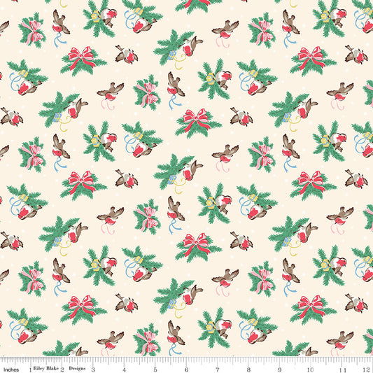 Make Merry Birds by Cath Kidston for Riley Blake C19593-Ivory