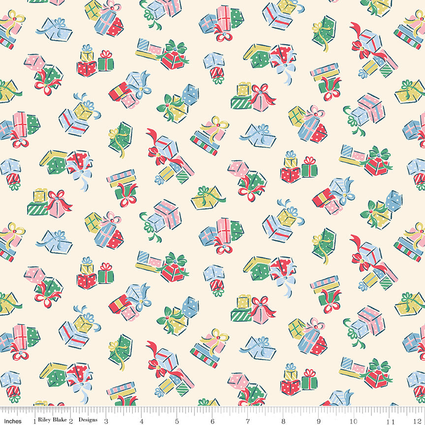 Make Merry Gifts by Cath Kidston for Riley Blake C19594-Ivory