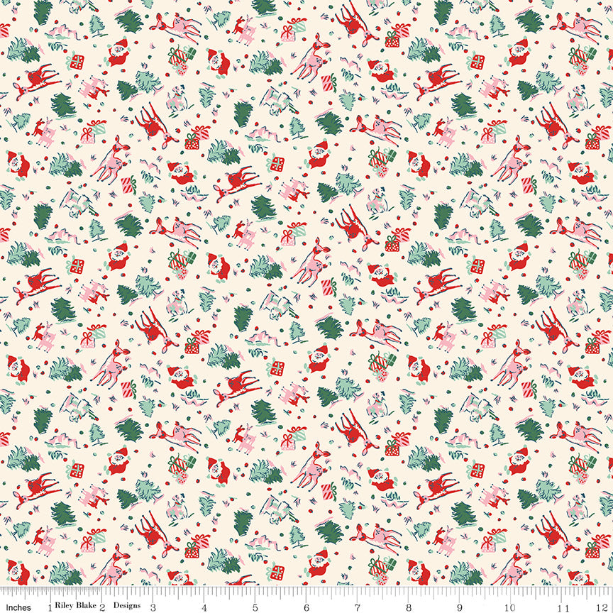 Make Merry Woodland by Cath Kidston for Riley Blake C19595-Ivory