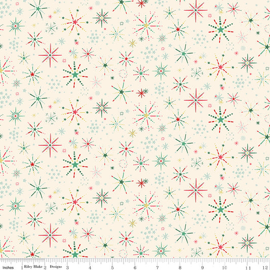 Make Merry Snowburst by Cath Kidston for Riley Blake C19596-Ivory