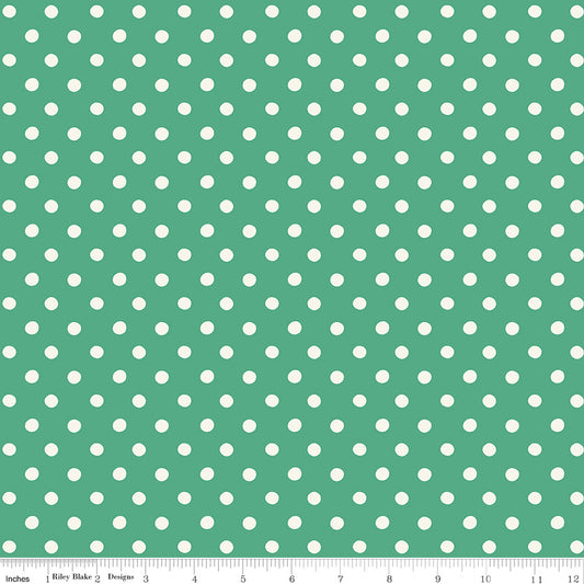 Make Merry Button Spots by Cath Kidston for Riley Blake C19599-Alpine