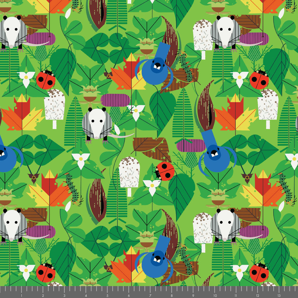 Shaker Lakes Shaker Lakes Foliage Critters by Charley Harper for Birch Fabrics CH480