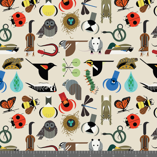 Shaker Lakes Shaker Lakes Critter by Charley Harper for Birch Fabrics CH487