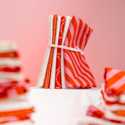 Candy Cane 6 pc Curated FQ Bundle