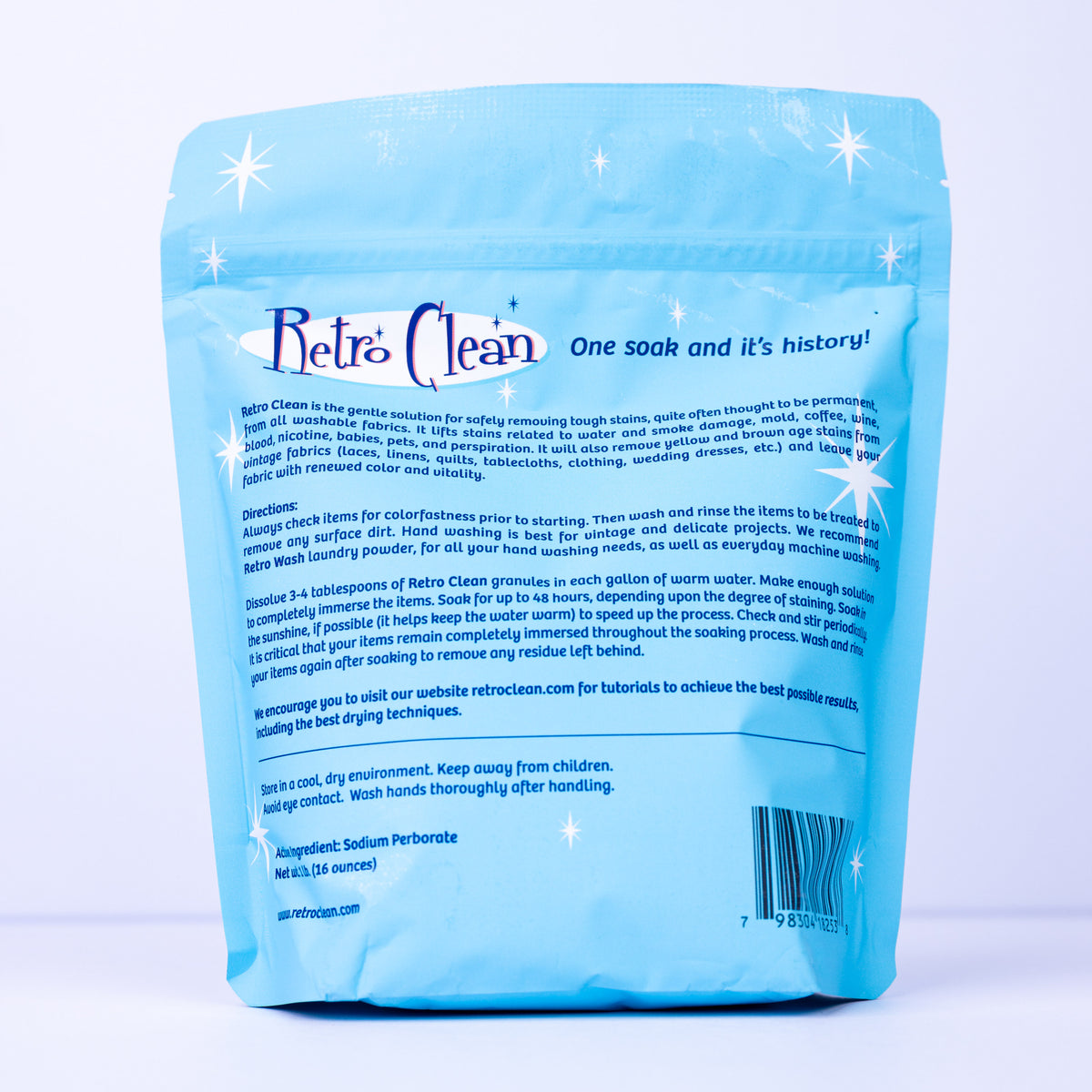Retro Clean Stain Remover 1lb Bag