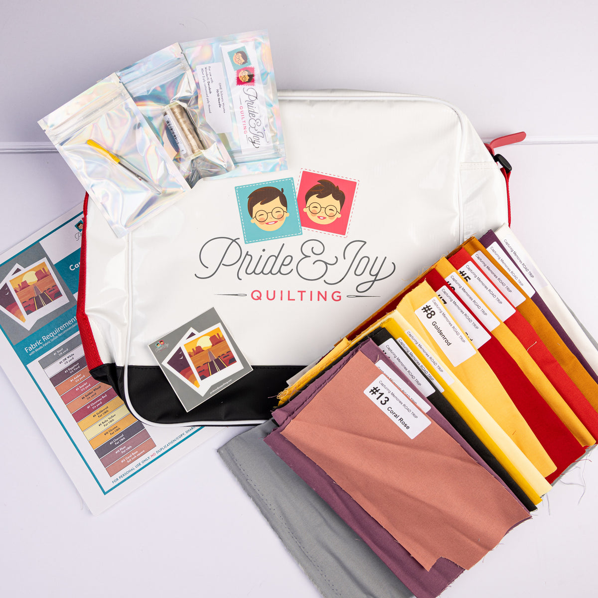 DESTASH: Pride & Joy Quilting Capturing Memories Road Trip Paper Piecing Kit