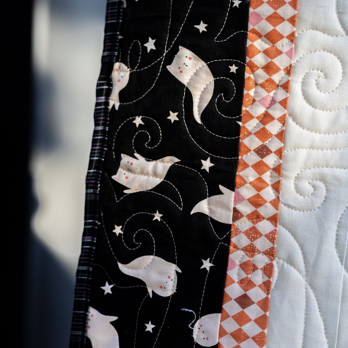 Black Cats Pumpkin Patch Quilt Kit