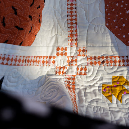 Black Cats Pumpkin Patch Quilt Kit