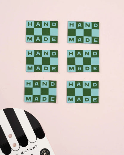 Handmade Checkerboard Large Garment Labels by Matchy Matchy