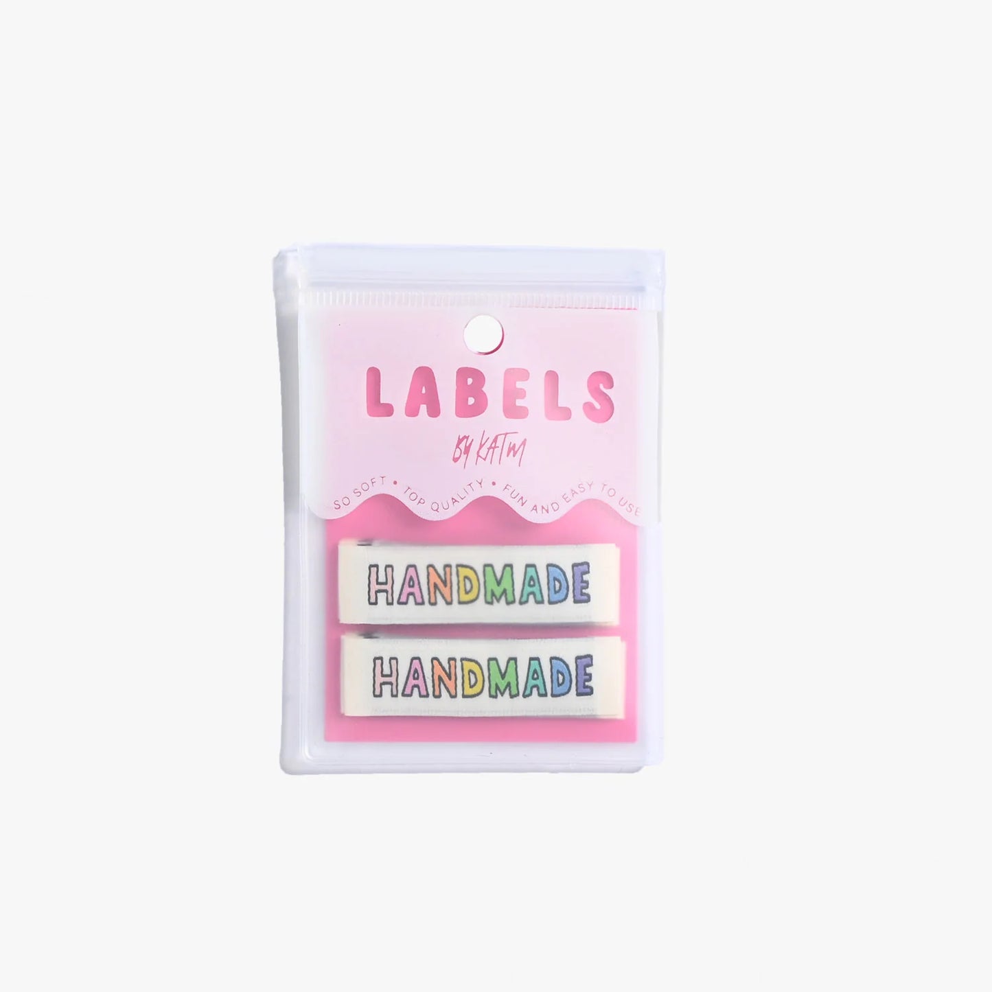 Handmade Rainbow Sew-in Labels by Kylie and the Machine