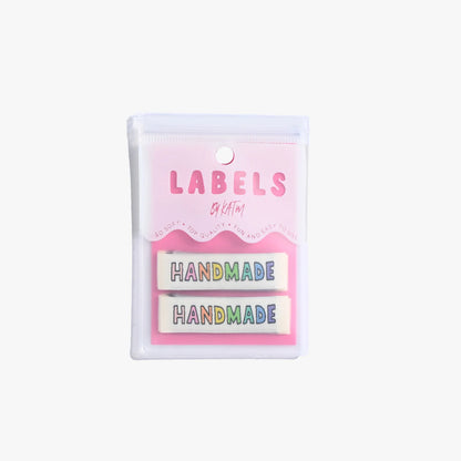 Handmade Rainbow Sew-in Labels by Kylie and the Machine