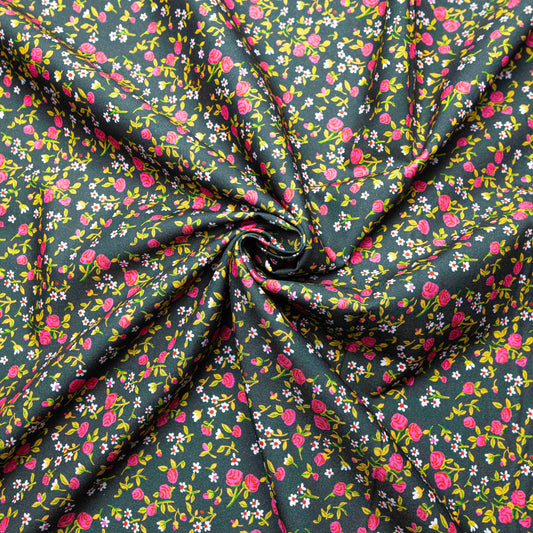 Heather Ross By Hand Mousy Floral in Pasture