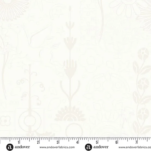 Sun Print Whisper Cameo in Cream by Alison Glass
