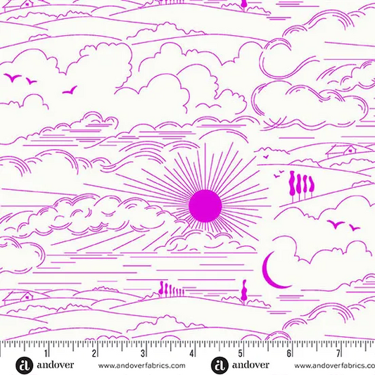 Sun Print Whisper Dwell in Magenta by Alison Glass