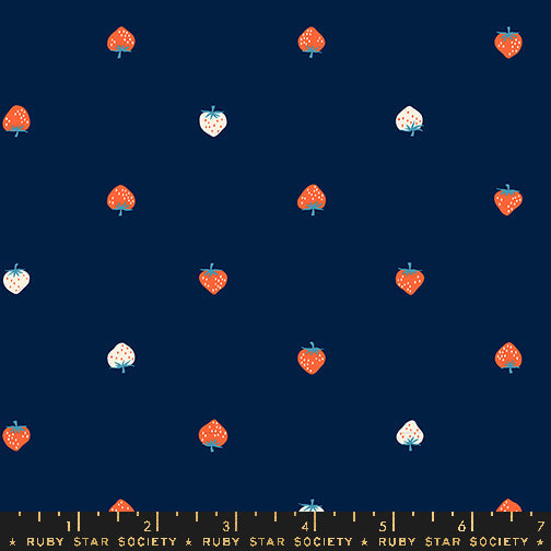 Ruby Star Society Strawberry Lawn Navy