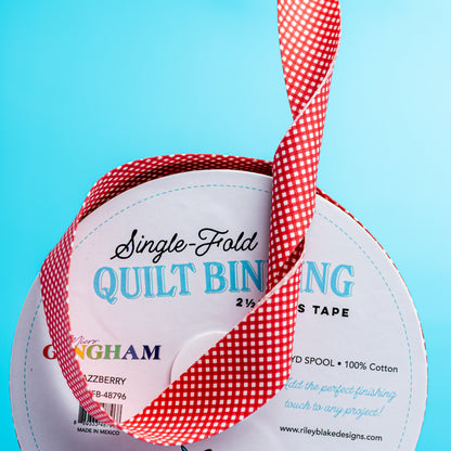 Single Fold Bias Binding by Riley Blake Jazzberry Gingham