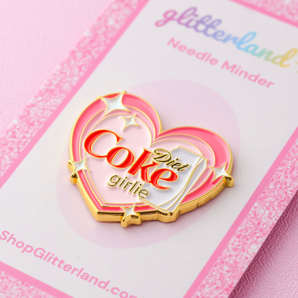 Diet Soda Girlie Needle Minder by Glitterland