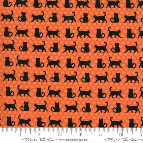 CHRISTMAS SALE: Midnight Magic 2 Pumpkin 24102 14 by April Rosenthal Prairie Grass for Moda