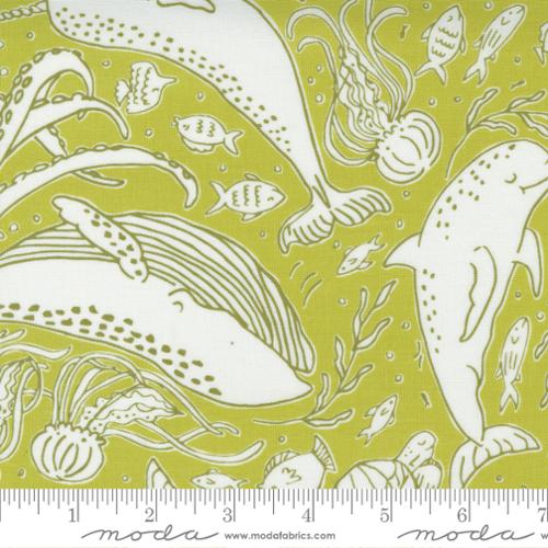 CHRISTMAS SALE: The Sea And Me Seaweed 20794 17 by Stacy Iest Hsu for Moda