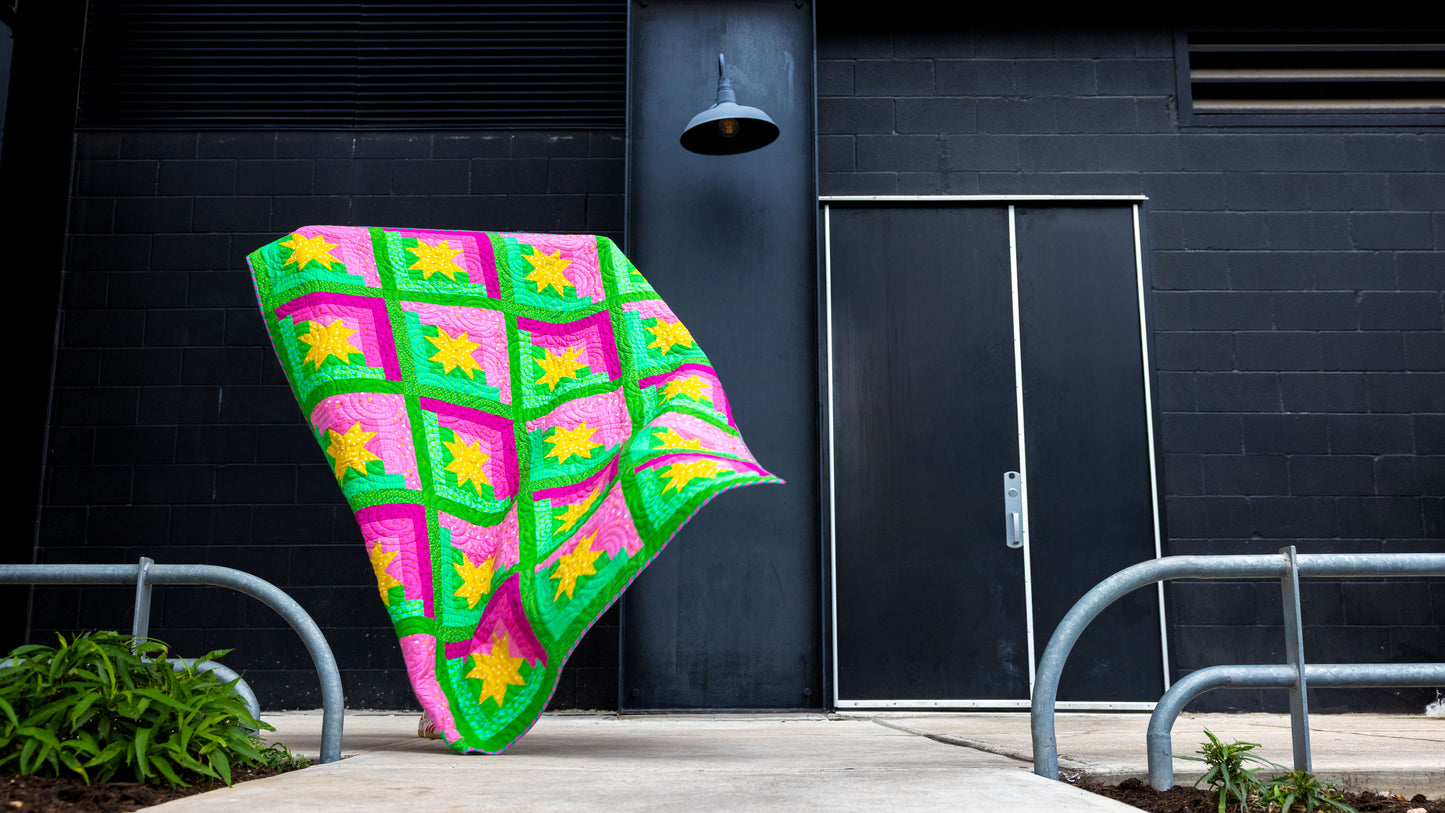 Pink Goes Good with Green 2.0 Quilt Kit